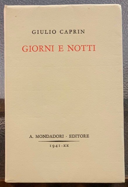 GIORNI E NOTTI. [PAGINE DI TACCUINO].