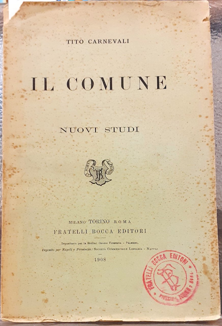 IL COMUNE: NUOVI STUDI.