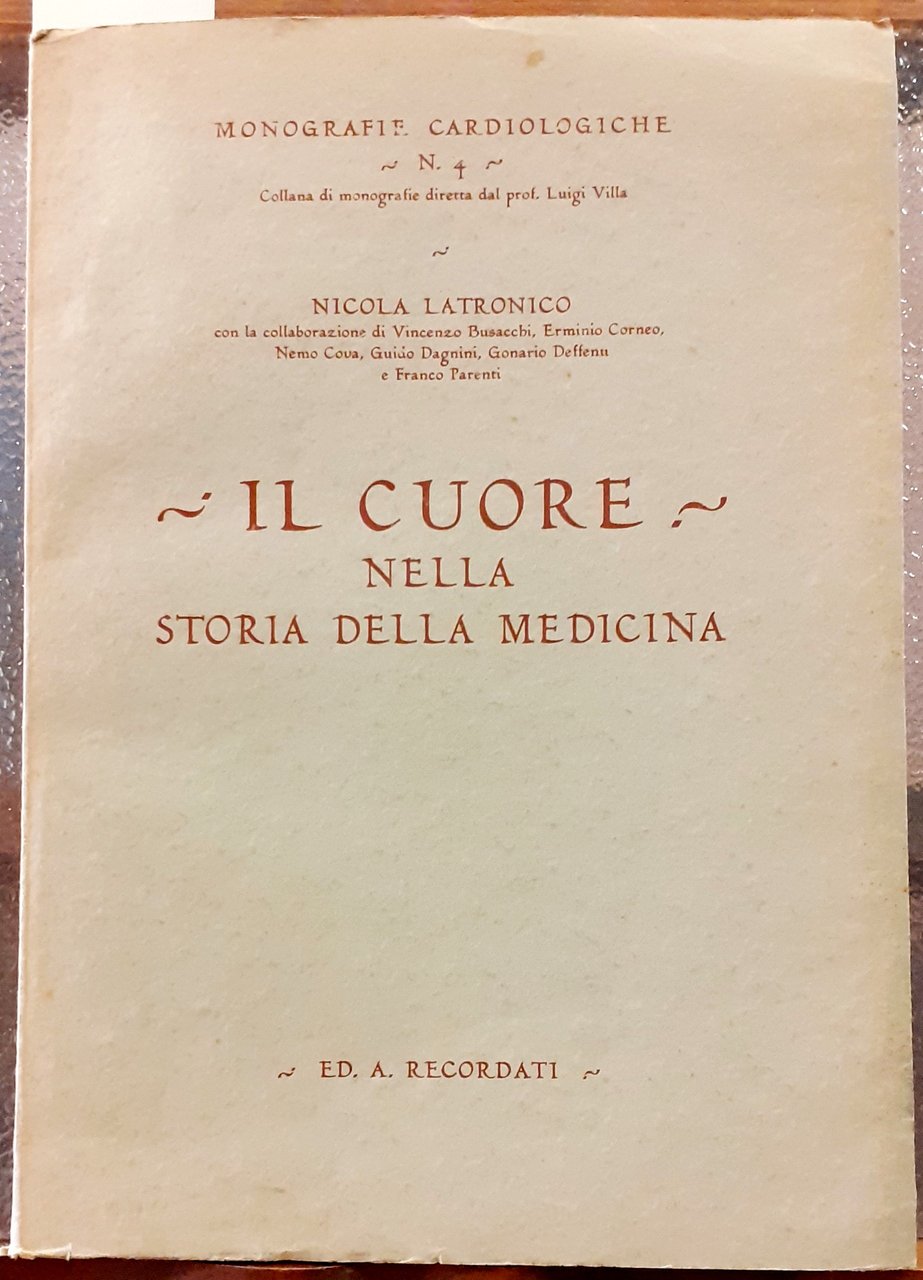 IL CUORE NELLA STORIA DELLA MEDICINA.
