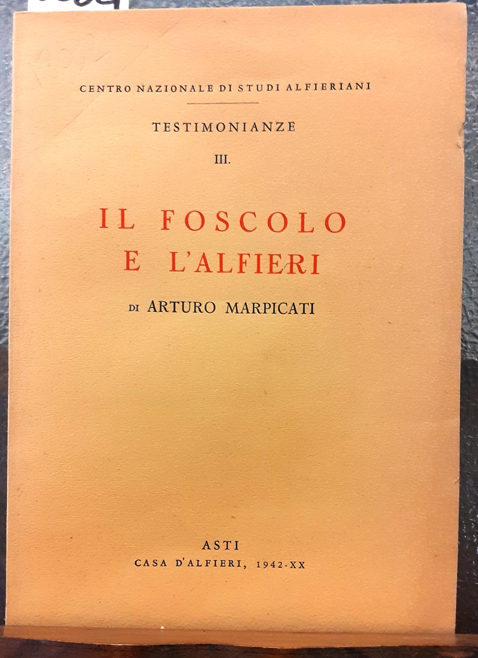 IL FOSCOLO E L' ALFIERI.