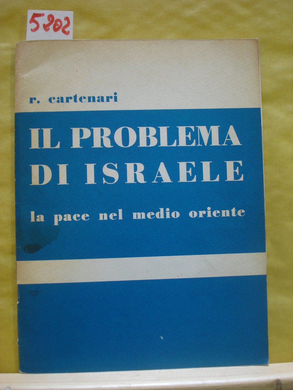 IL PROBLEMA DI ISRAELE (LA PACE NEL MEDIO ORIENTE).