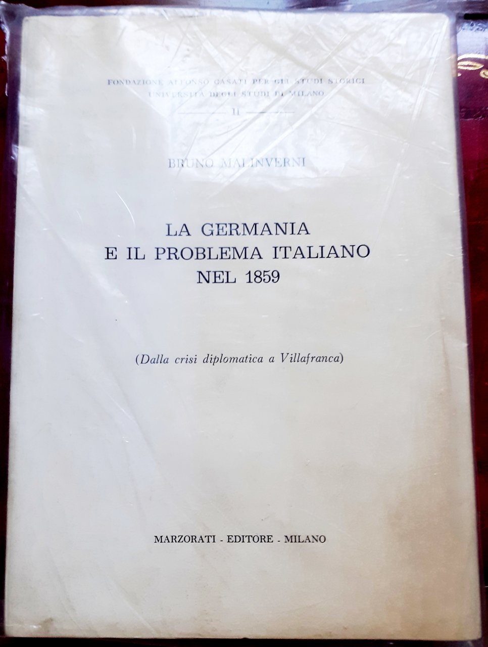LA GERMANIA E IL PROBLEMA ITALIANO NEL 1859 (Dalla crisi …