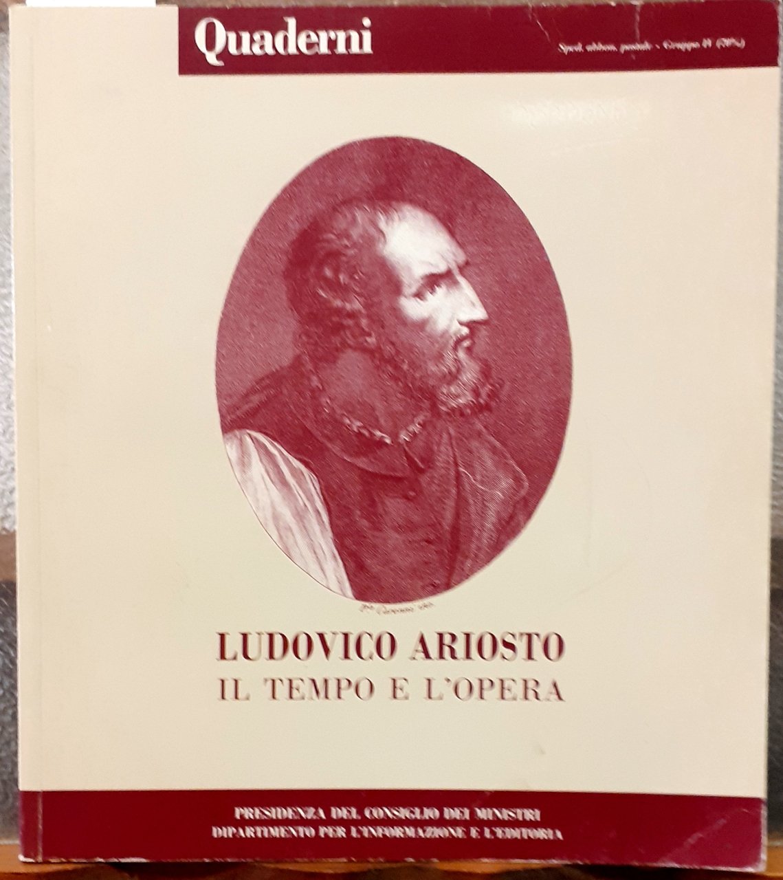 LUDOVICO ARIOSTO, IL TEMPO E L'OPERA.
