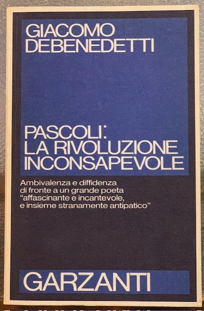 PASCOLI: LA <>; QUADERNI INEDITI.