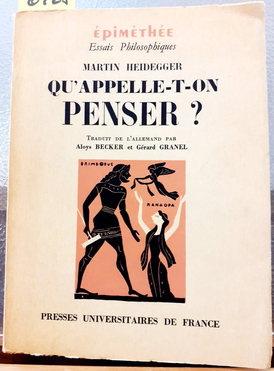 QU'APPELLE-T-ON PENSER ?.
