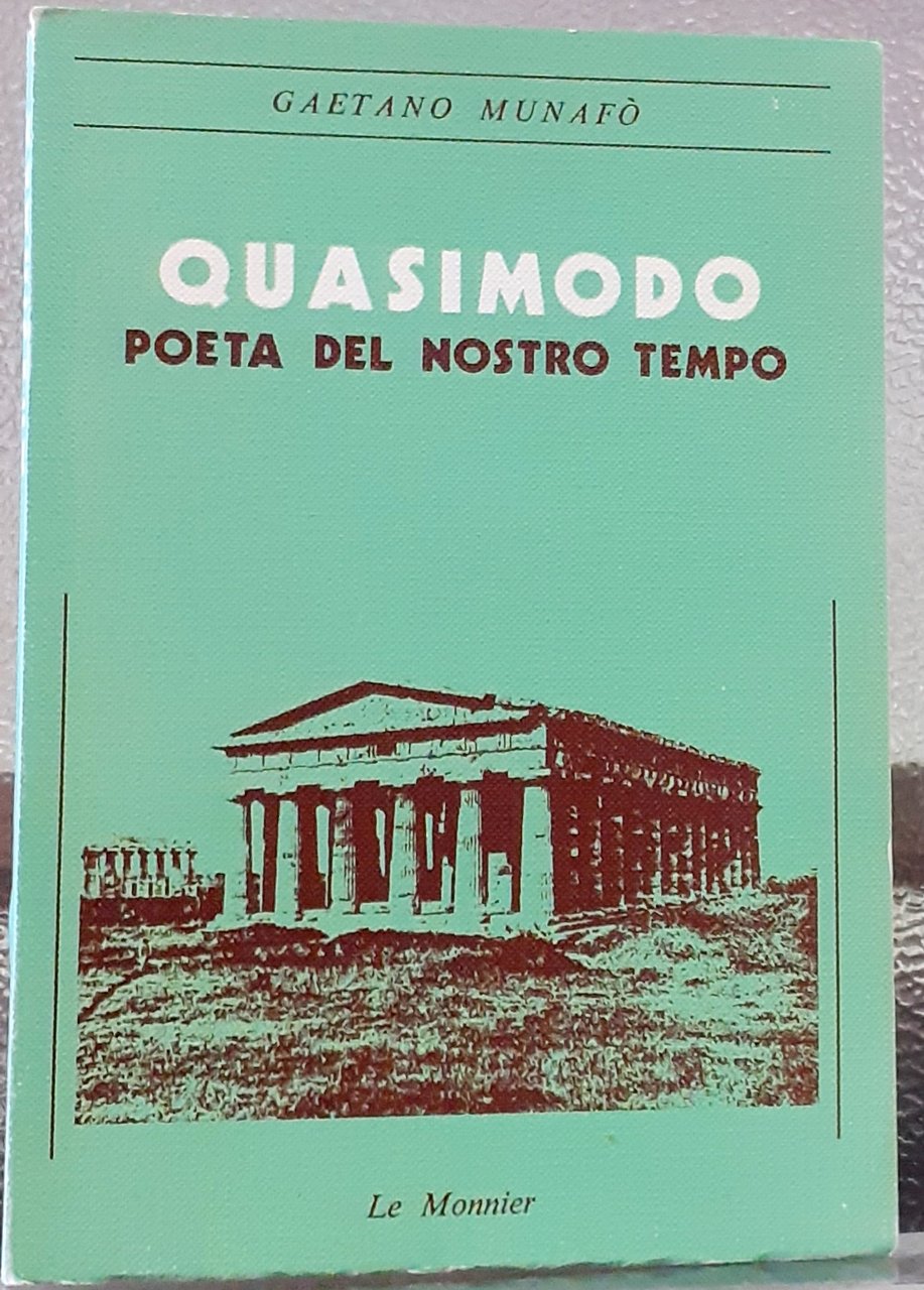 QUASIMODO POETA DEL NOSTRO TEMPO.,