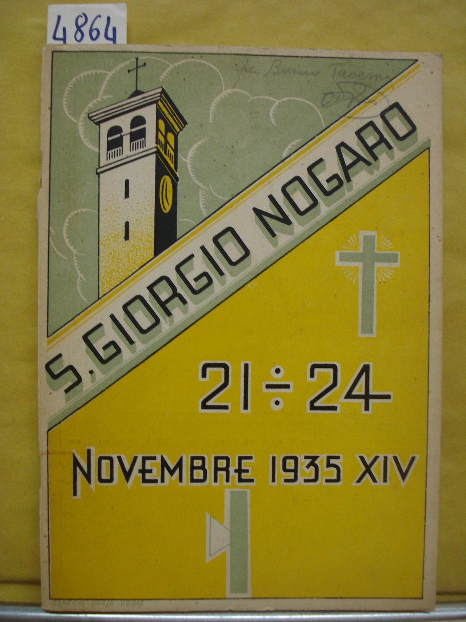 S. GIORGIO NOGARO 21-24 NOVEMBRE 1935.