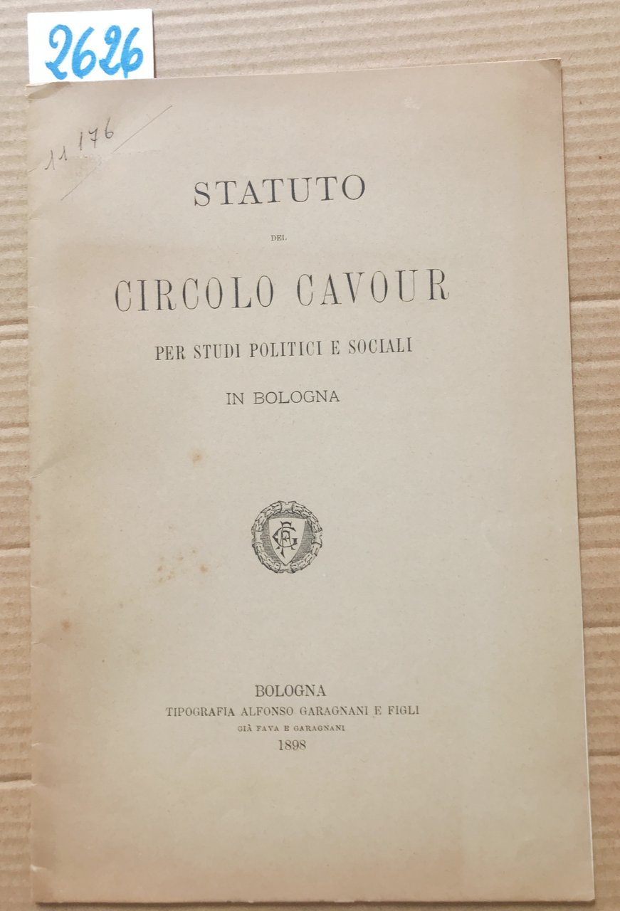 STATUTO DEL CIRCOLO CAVOUR PER STUDI POLITICI E SOCIALI IN …
