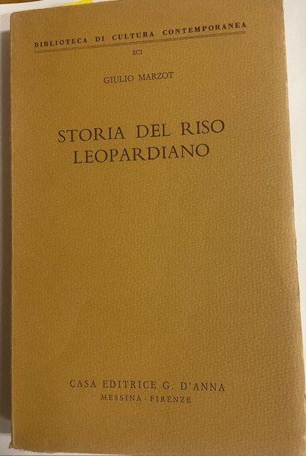 STORIA DEL RISO LEOPARDIANO.