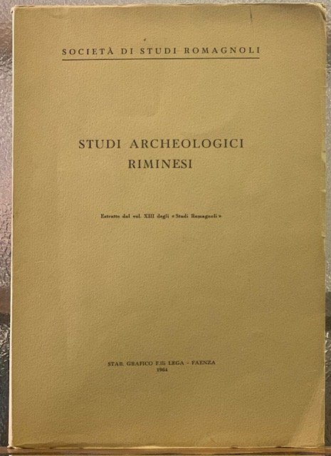 STUDI ARCHEOLOGICI RIMINESI.