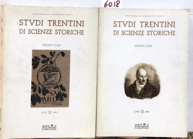 STUDI TRENTINI DI SCIENZE STORICHE, LXX 1991, N° 2 e …