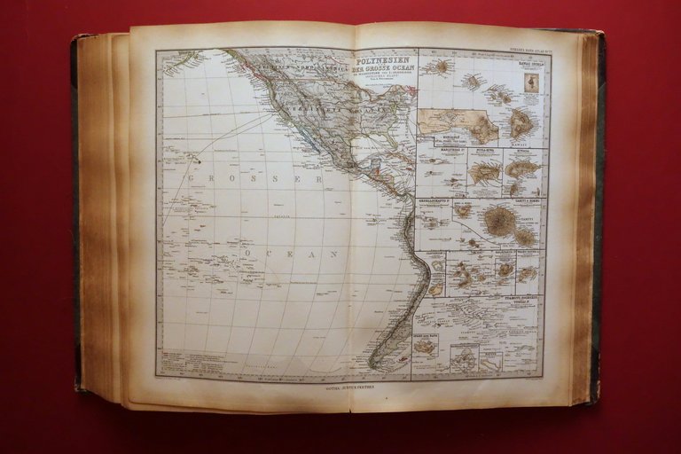 Adolf Stieler's Handatlas Atlante Geografico 95 Carte Gotha Justus Perthes …