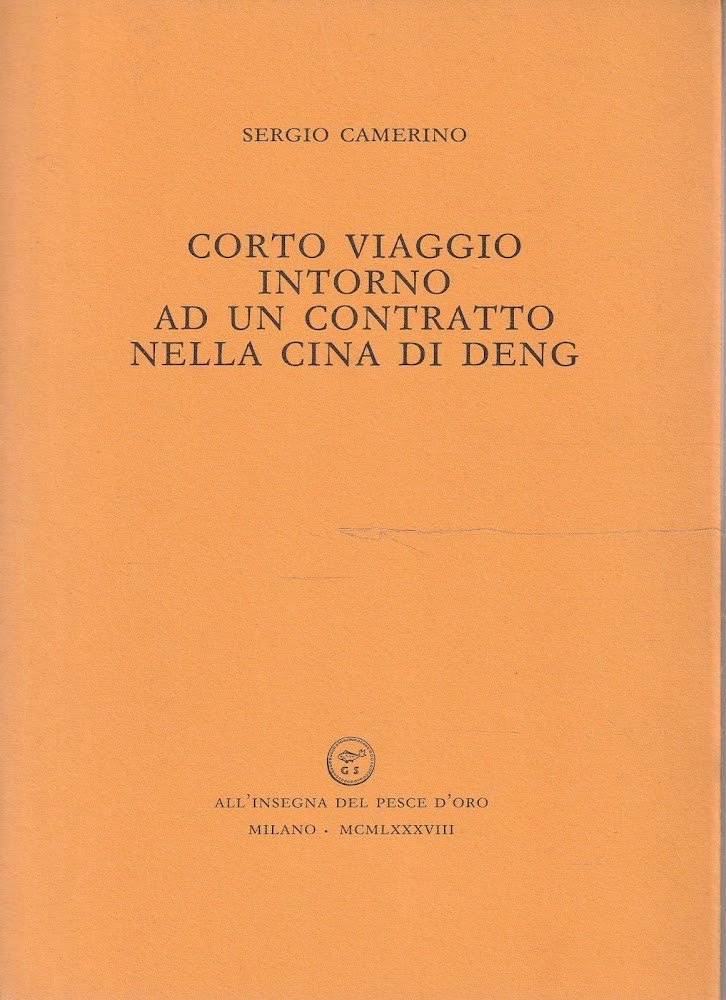 1^ edizione ! Corto viaggio intorno ad un contratto nella …