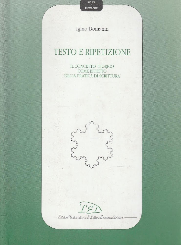 1^ edizione! Testo e ripetizione : il concetto teorico come …