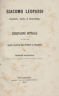 GIACOMO LEOPARDI. Filosofo, poeta e prosatore. Dissertazione dottorale | Immagine principale