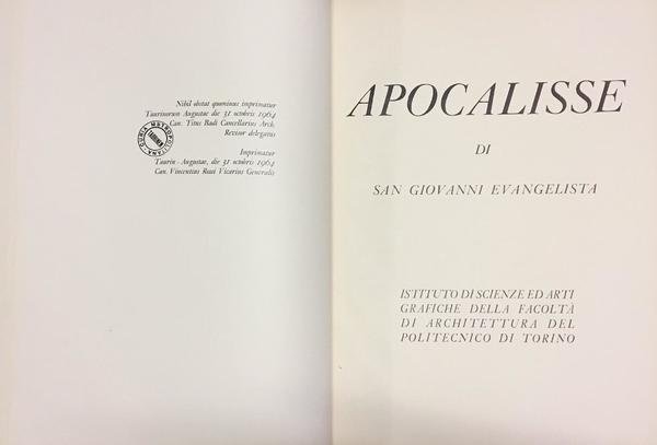 Apocalisse di San Giovanni Evangelista | Immagine Gallery 1