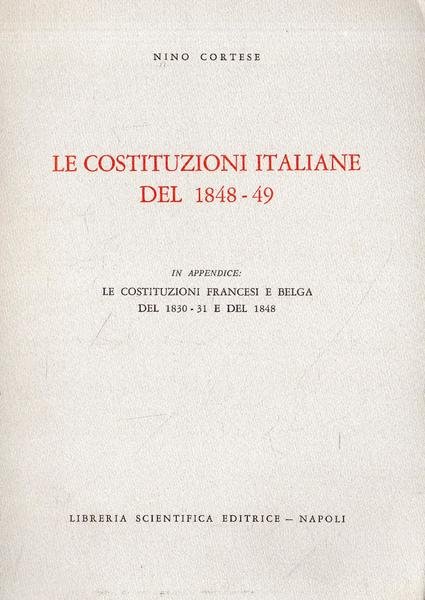 Le Costituzioni del 1848-49