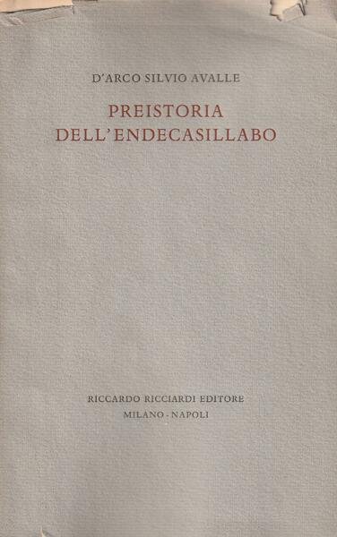 1Â° edizione! Preistoria dell'endecasillabo