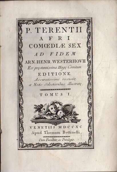 Sei commedie ( 2 tomi)