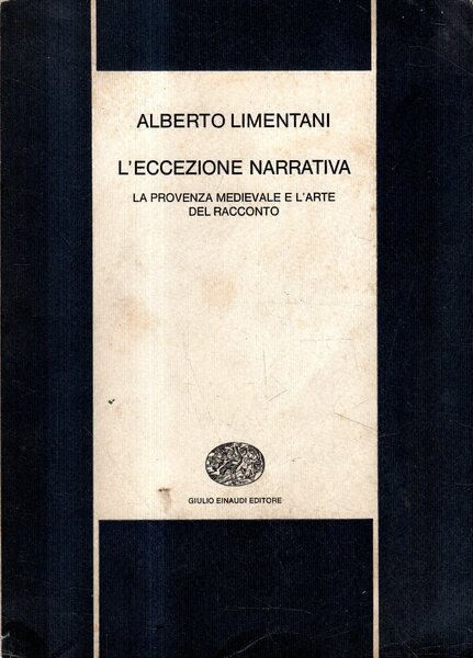 L'eccezione narrativa. La provenza maedievale e l'arte del racconto