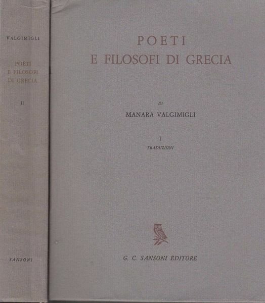Poeti e filosofi di Grecia.2 Voll