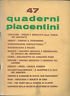 QUADERNI PIACENTINI 47