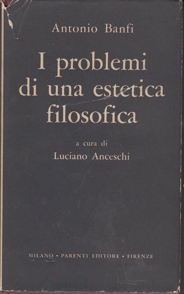 I problemi di una estetica filosofica