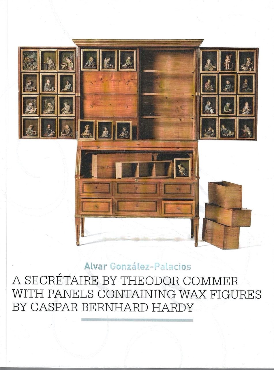 A secrétaire by Theodor Commer with panels containing wax figures … | Immagine principale