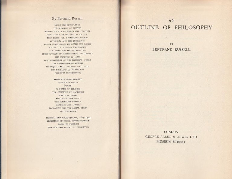 An outline of philosophy