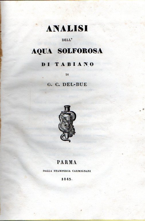 Analisi dell'aqua solforosa di Tabiano | Immagine Gallery 2