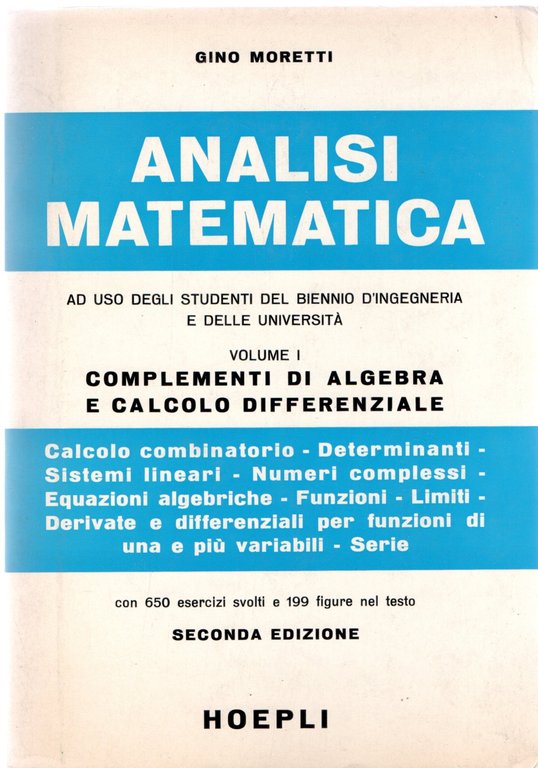 ANALISI MATEMATICA. VOLUME I
