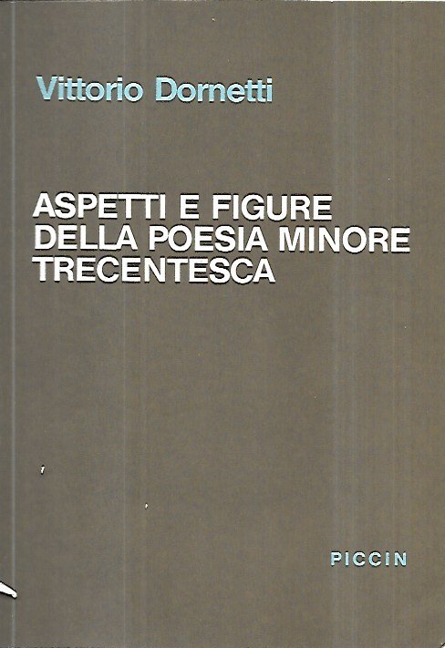 Aspetti e figure della poesia minore trecentesca | Immagine principale