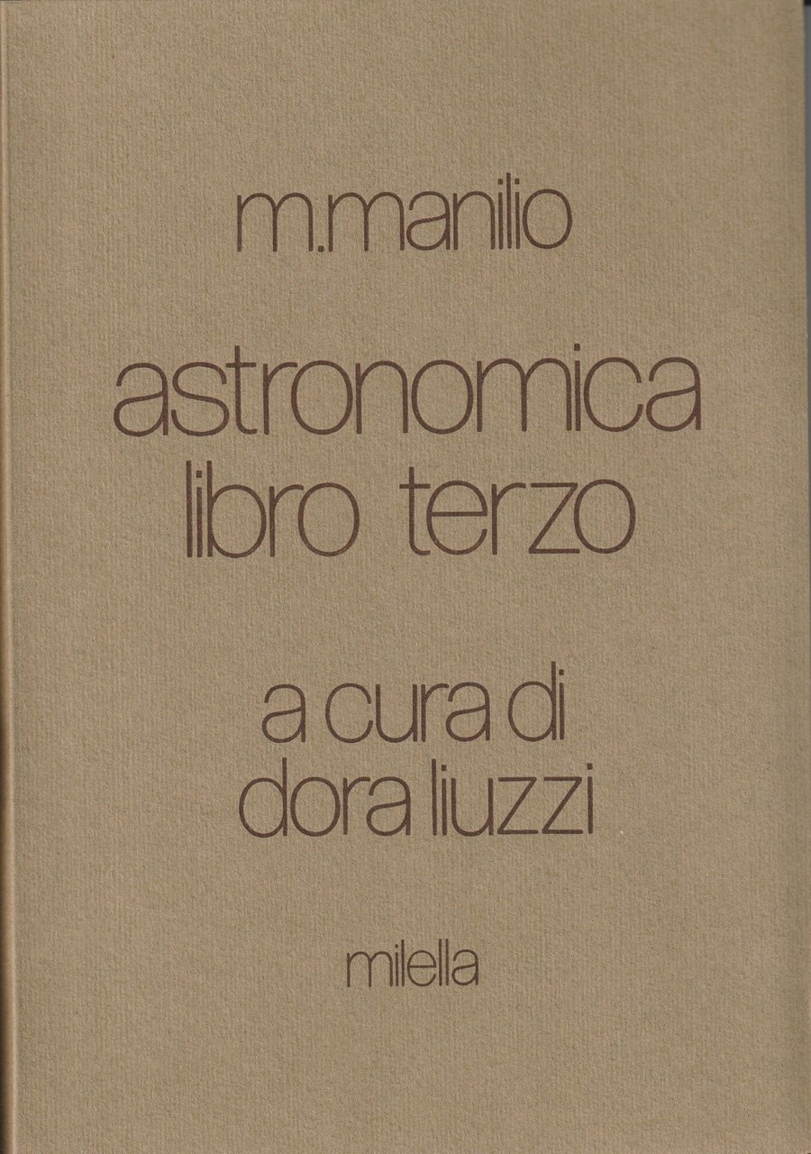 Astronomica. Libro 3. | Immagine principale