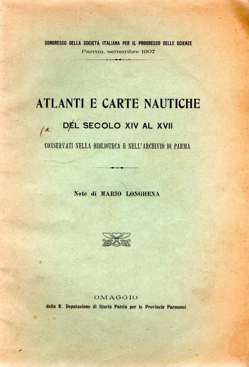 Atlanti e Carte Nautiche del secolo XIV al XVII conservati … | Immagine principale