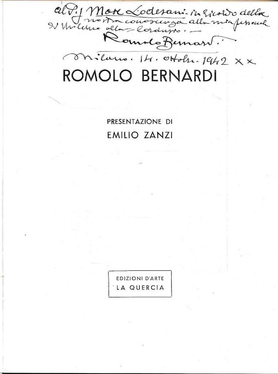 Autografato dall'Artista ! Romolo Bernardi | Immagine Gallery 2