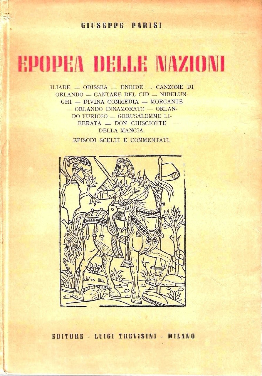 Autografato ! Epopea delle nazioni. Iliade, Odissea, Eneide, Canzone di …