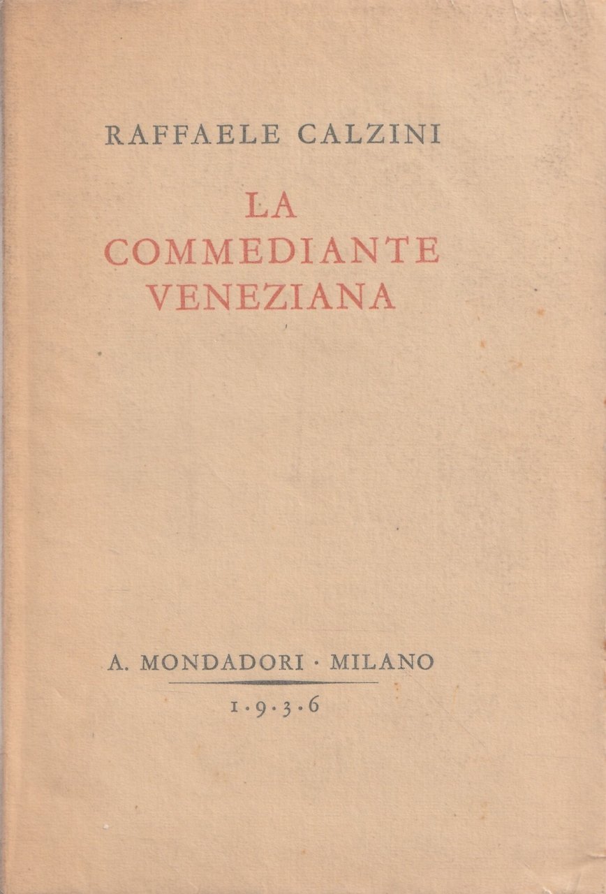 Autografato ! La commedia veneziana