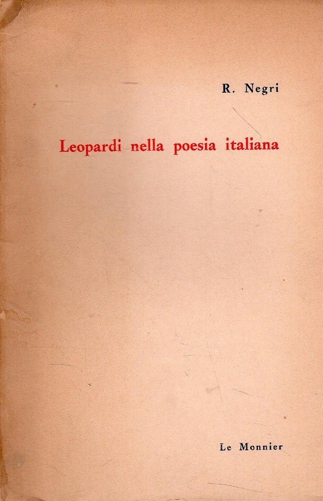 Autografato! Leopardi nella poesia italiana
