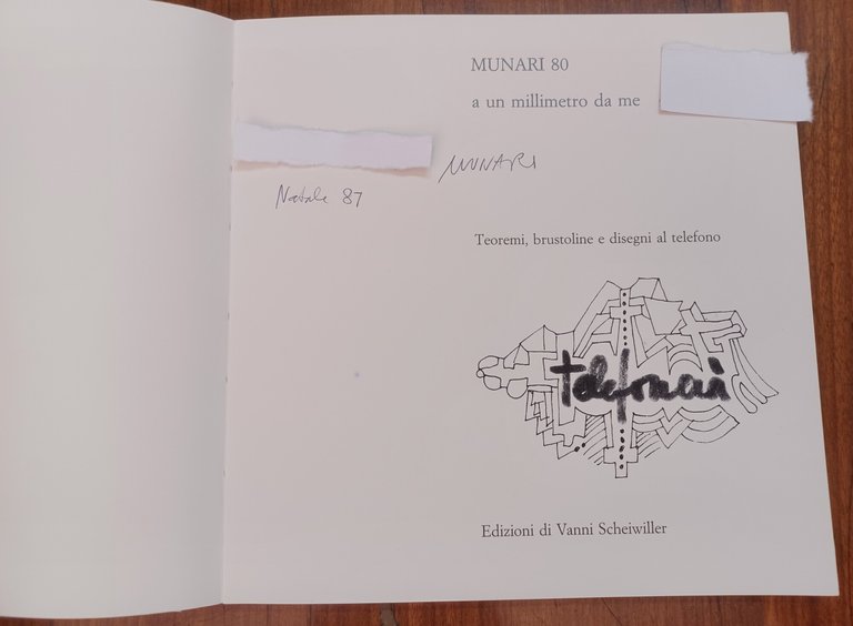 Autografato! Munari 80 : a un millimetro da me. Teoremi, … | Immagine Gallery 2