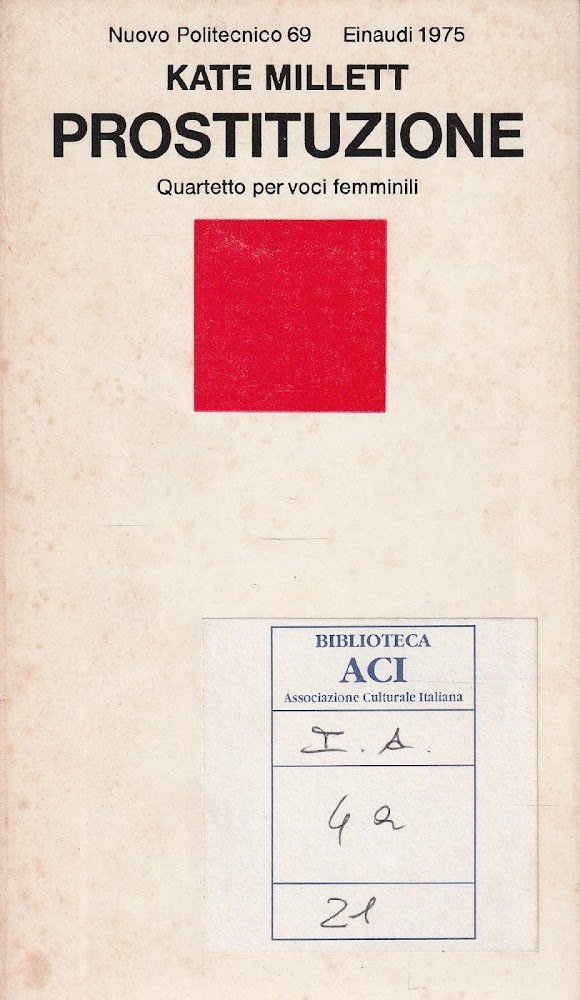 Autografato! Prostituzione. Quartetto per voci femminili