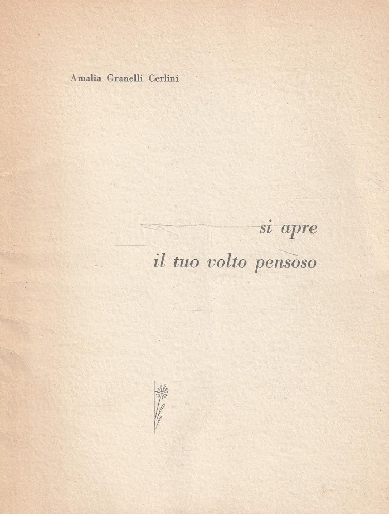 Autografato! Si apre il tuo volto pensoso