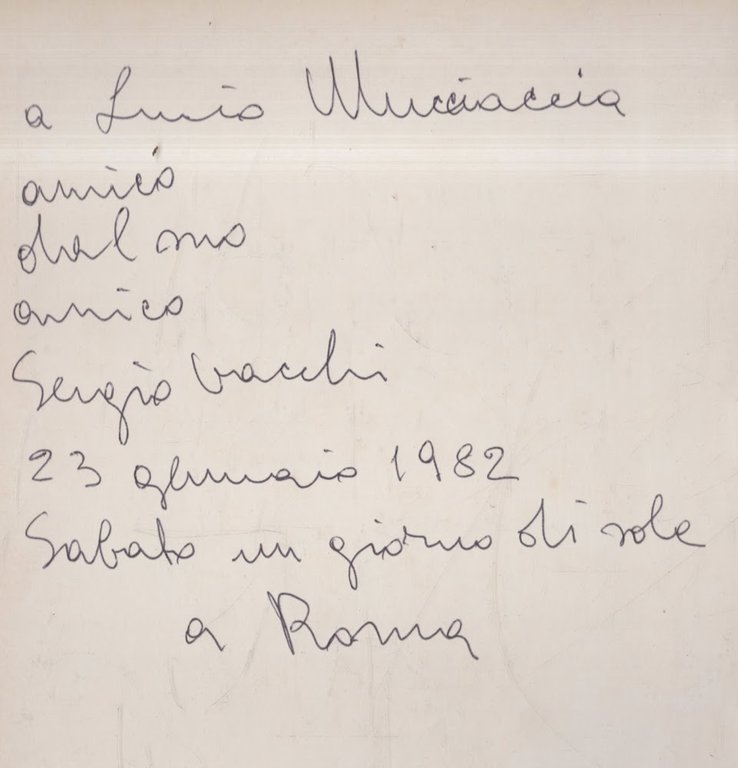 Autografato!! VACCHI SERGIO PER CIATA IL BULINO, 1979