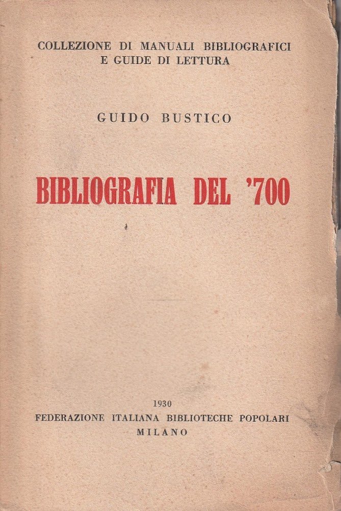 Bibliografia del '700