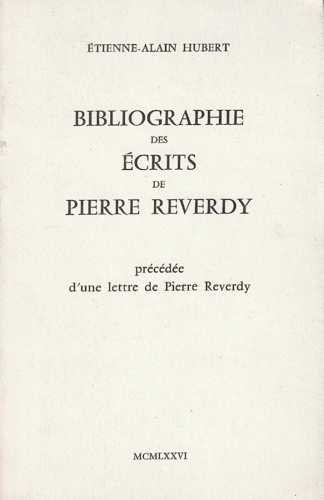 Bibliographie des écrits de Pierre Revedy