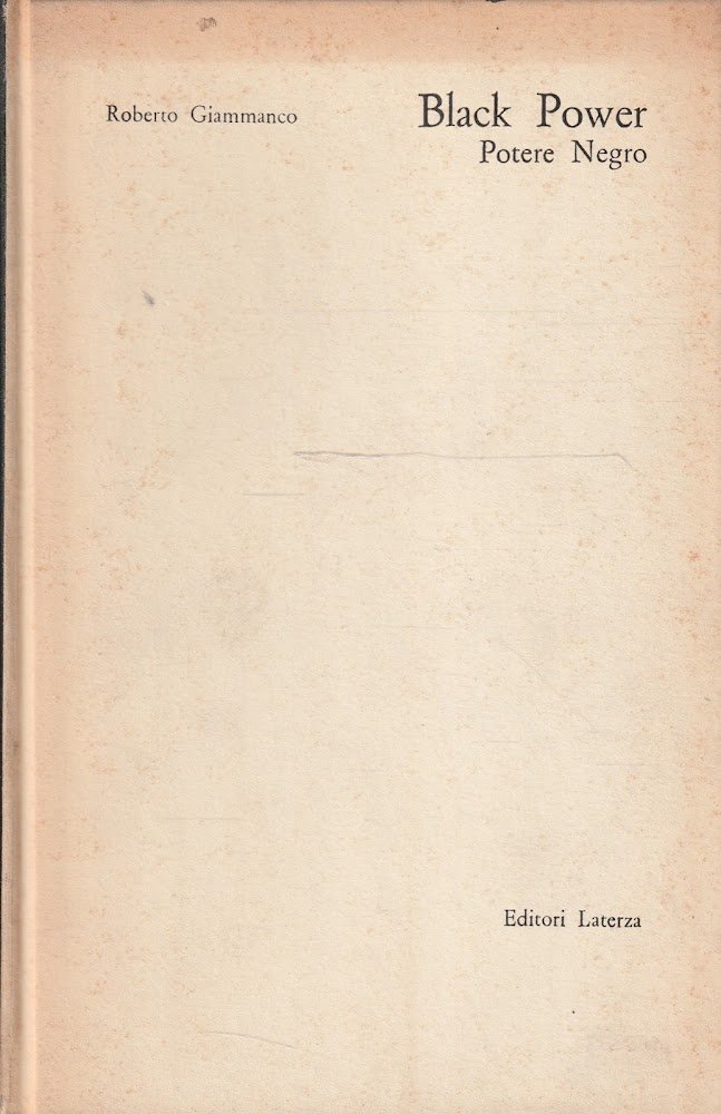 Black Power. Potere negro