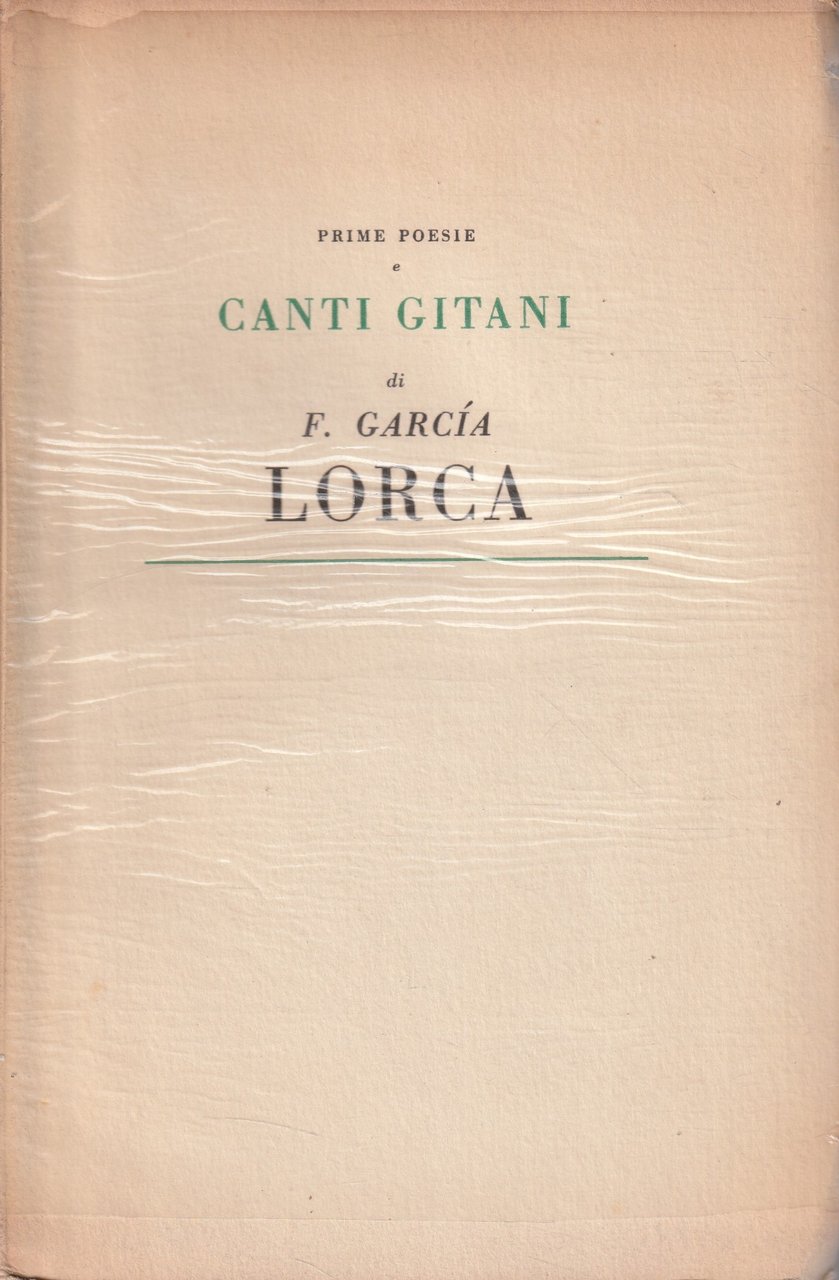 Canti gitani e prime poesie
