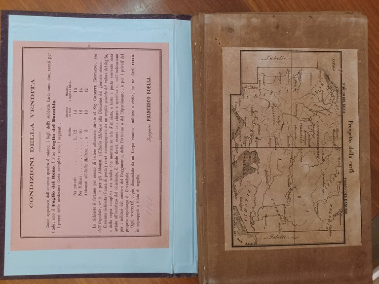 CARTA MILITARE-STATISTICA DELL'EUROPA CENTRALE. FOGLIO DEL RENO. | Immagine Gallery 2