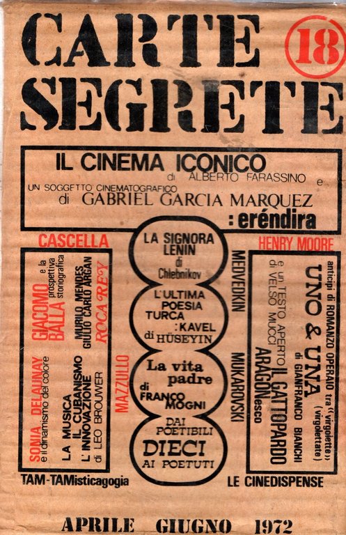 Carte segrete 18 Aprile Giugno 1972