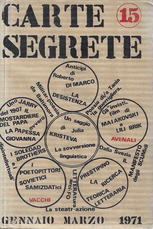Carte Segrete, n.15 - Gennaio/Marzo 1971