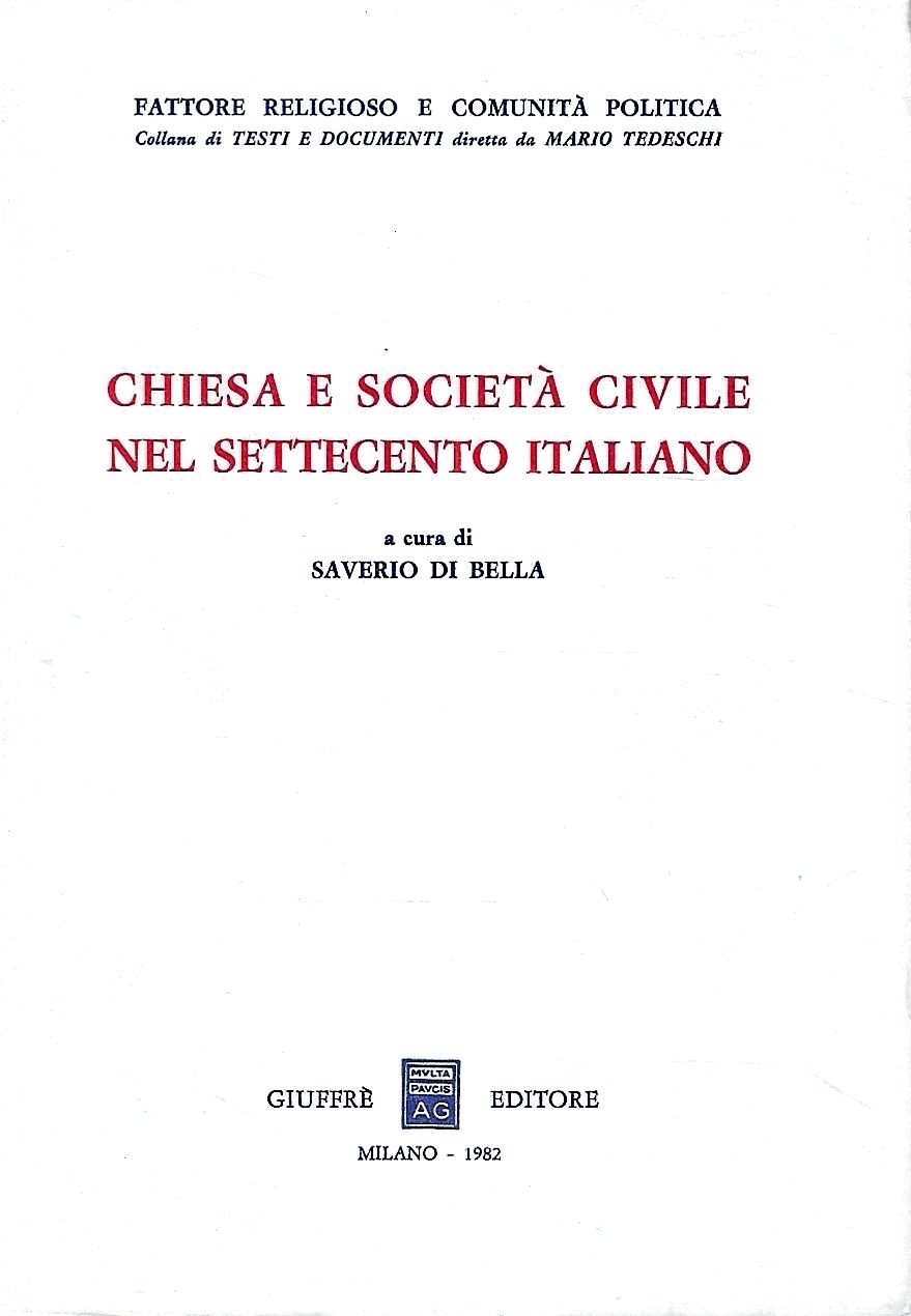 Chiesa e società civile nel Settecento italiano